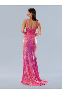 Stella Couture 24200 Floral Applique Formal Long Sequin Prom Dress - Prom Dresses