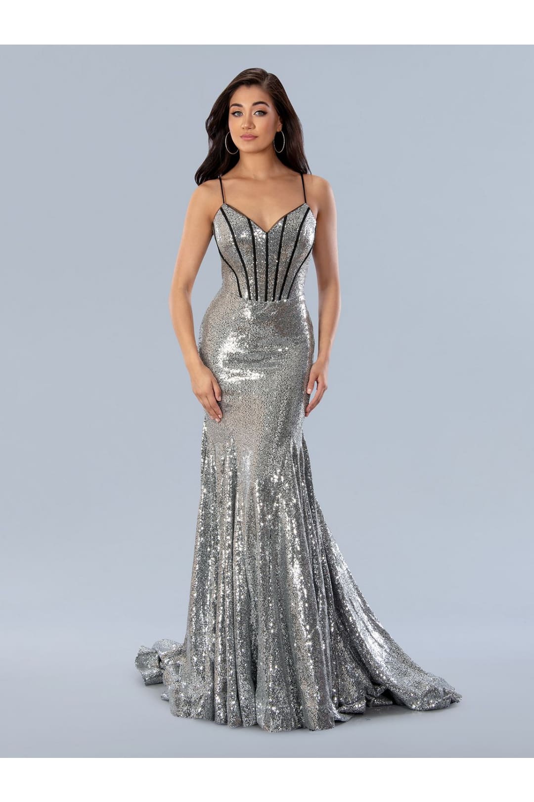 Prom Dresses Long Formal Sequin Prom Dress Silver