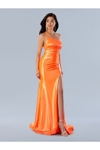 Prom Dresses Long Formal Fitted Prom Dress Orange