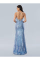 Stella Couture 24211 Geometric Sequin Long Formal Prom Dress - Prom Dresses