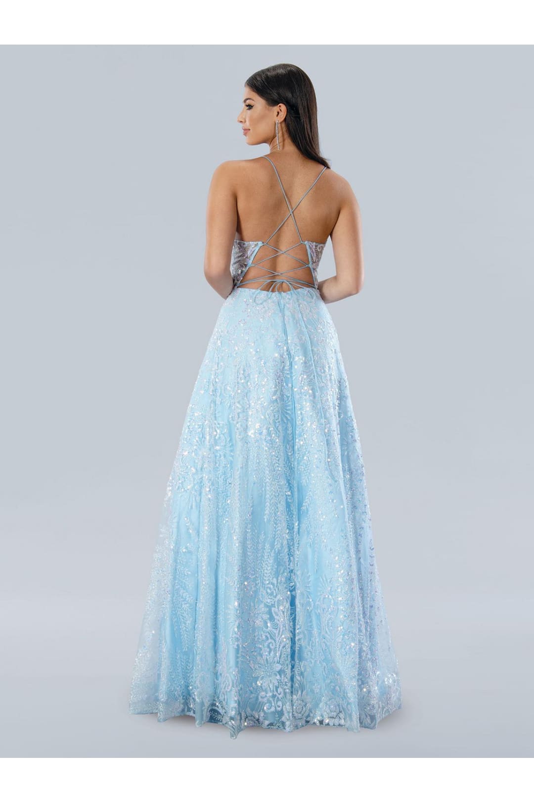 Stella Couture 24221 Long Formal Prom Sequin Dress - Prom Dresses