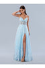 Prom Dresses Long Formal Prom Sequin Dress Blue