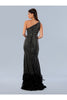 Stella Couture 24224 Long Fitted Formal Prom Feather Dress - Prom Dresses