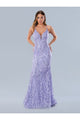Prom Dresses Sequin Long Formal Prom Dress Lilac
