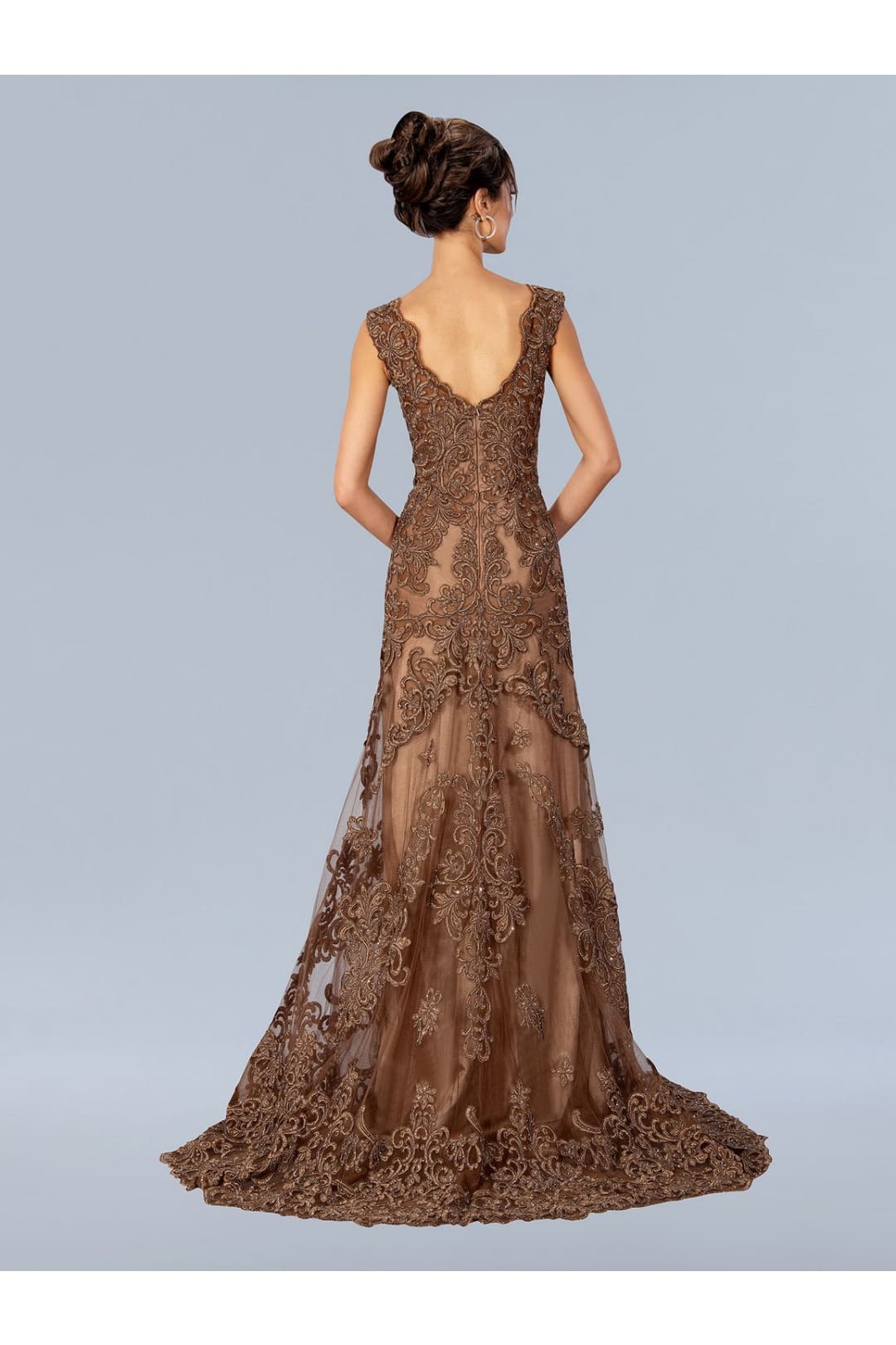 Stella Couture 24305 Long Formal Beaded Prom Dress - Formal Dresses