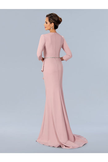 Stella Couture 24318 Long Formal Peplum Mother of the Bride Dress - Mother of the Bride Dresses