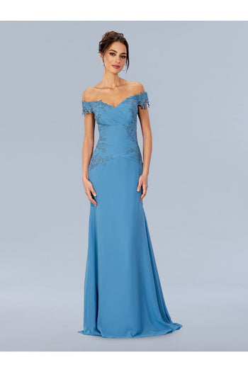 Mother of the Bride Dresses Long Formal Pleated Mother of the Bride Dress Slate