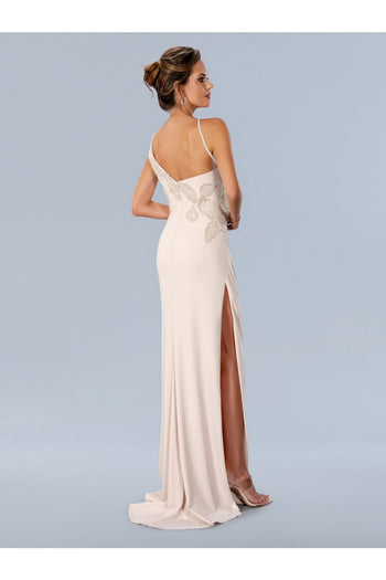 Stella Couture 24324 Long Formal 3D Flower Prom Dress - Formal Dresses