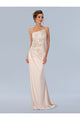 Formal Dresses Long Formal 3D Flower Prom Dress Champagne