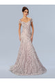 Mother of the Bride Dresses Long Formal Embellished Mother of the Bride Dress Blush