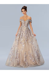 Formal Dresses Long Formal Floral Prom Dress Multi