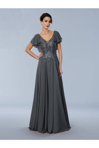 Mother of the Bride Dresses Long Formal Mother of the Bride A Line Dress Charcoal