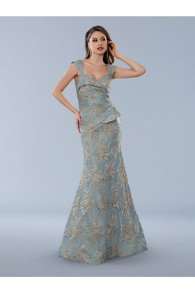 Stella Couture 24369 Long Formal Prom Fitted Dress