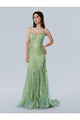 Prom Dresses Long Formal Glitter Corset Prom Dress Green
