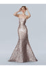 Prom Dresses Fitted Long Formal Mermaid Evening Prom Dress Rose