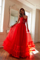 Strapless A-line Ruffled Gown by Juliet JT2561S - Red / 2 - Long Formal Dresses