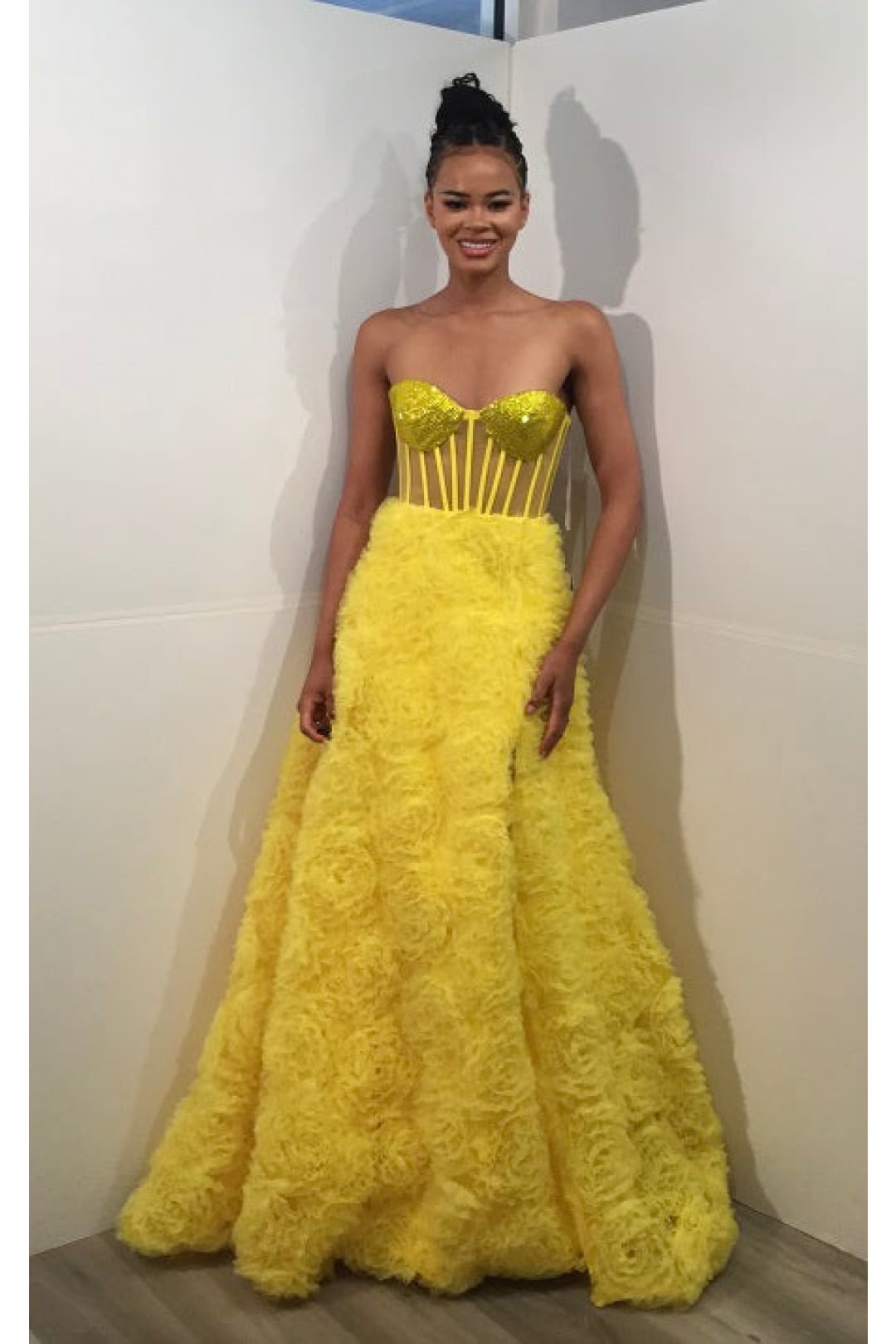 Strapless A-line Ruffled Slit Gown by Jovani 38674 - Long Formal Dresses