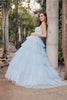 Strapless A-line Tiered Ruffled Gown by Juliet JT2452K - Long Formal Dresses