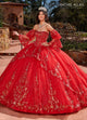 Rachel Allan RQ2178 Strapless Bell Sleeve Quinceanera Dress