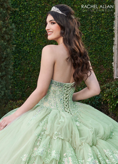 Rachel Allan RQ2178 Strapless Bell Sleeve Quinceanera Dress