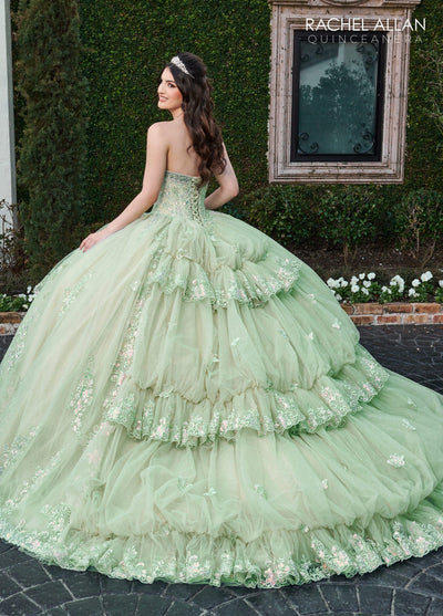 Rachel Allan RQ2178 Strapless Bell Sleeve Quinceanera Dress