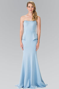 Prom Mermaid Formal Gown - BLUE / XS