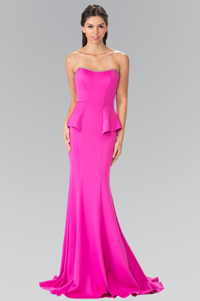 Prom Mermaid Formal Gown - FUCHSIA / XS