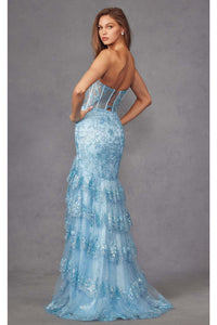 Strapless Embellished Prom Gown by Juliet JT2455K - Dress