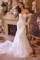Off Shoulder Mermaid Lace Wedding Dress Andrea & Leo WL033