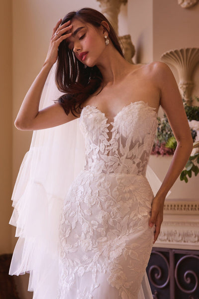 Off Shoulder Mermaid Lace Wedding Dress Andrea & Leo WL033