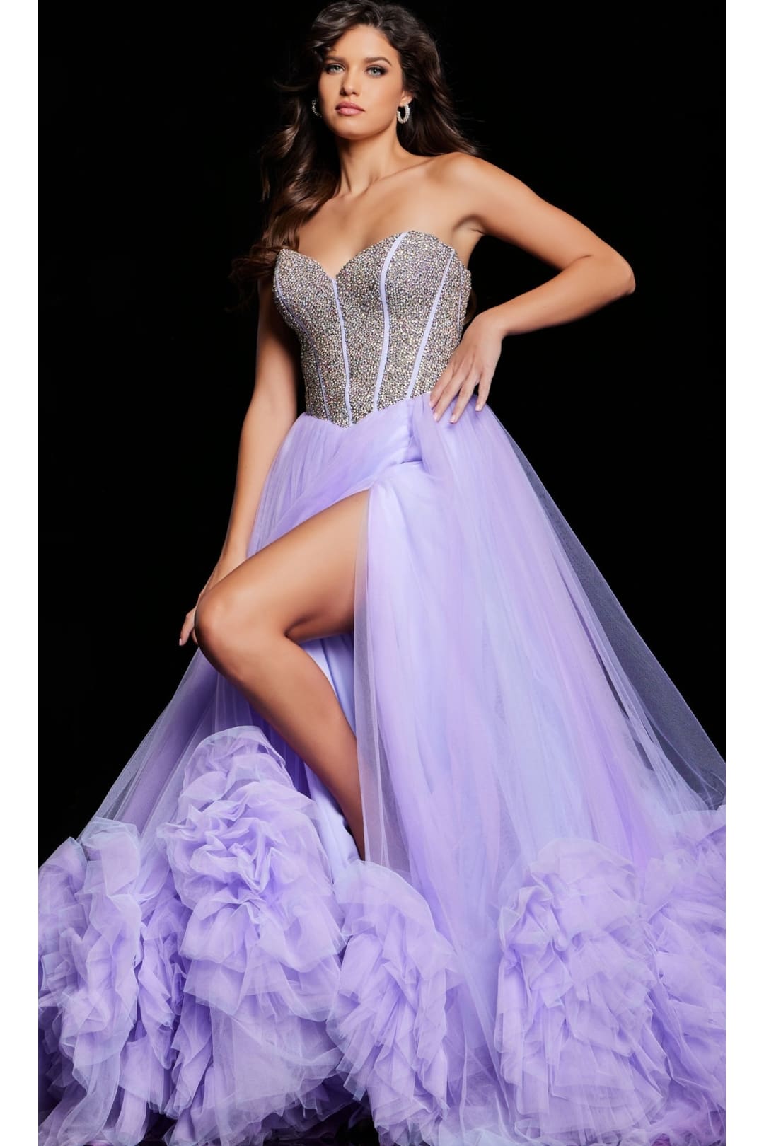 Strapless Jovani Pageant Dress 37199 - Apparel & Accessories > Clothing > Dresses
