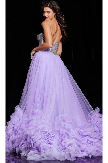 Strapless Jovani Pageant Dress 37199 - Apparel & Accessories > Clothing > Dresses