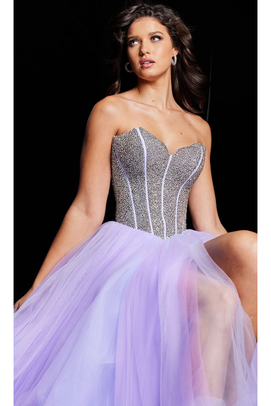 Strapless Jovani Pageant Dress 37199 - Apparel & Accessories > Clothing > Dresses