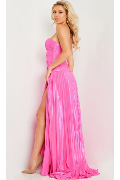 Strapless Long Pleated Prom Dress: Jovani 36461 - Apparel & Accessories > Clothing > Dresses