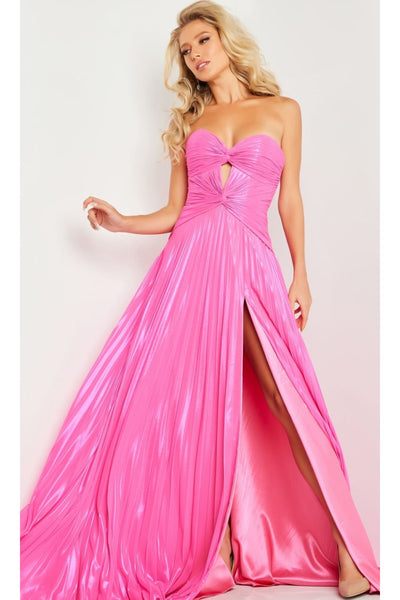Strapless Long Pleated Prom Dress: Jovani 36461 - Apparel & Accessories > Clothing > Dresses