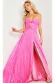 Strapless Long Pleated Prom Dress: Jovani 36461 - Apparel & Accessories > Clothing > Dresses