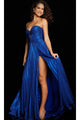 Strapless Long Pleated Prom Dress: Jovani 36461 - Apparel & Accessories > Clothing > Dresses