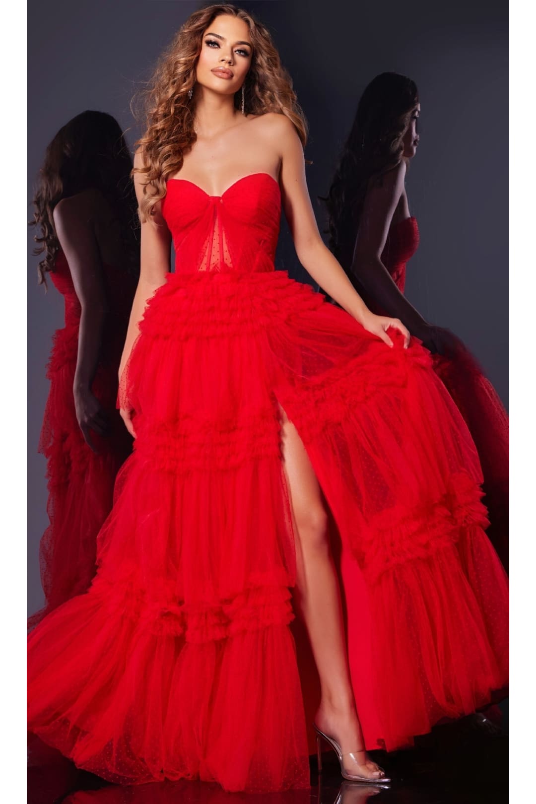 Strapless Prom Ball Gown: Jovani 40466 - Prom