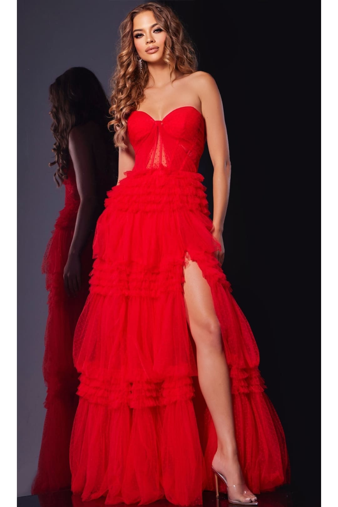 Strapless Prom Ball Gown: Jovani 40466 - Prom
