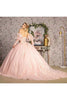 Strapless Puff Sleeve Corset Ball Gown by GLS Gloria GL3476 - Quinceanera Dresses