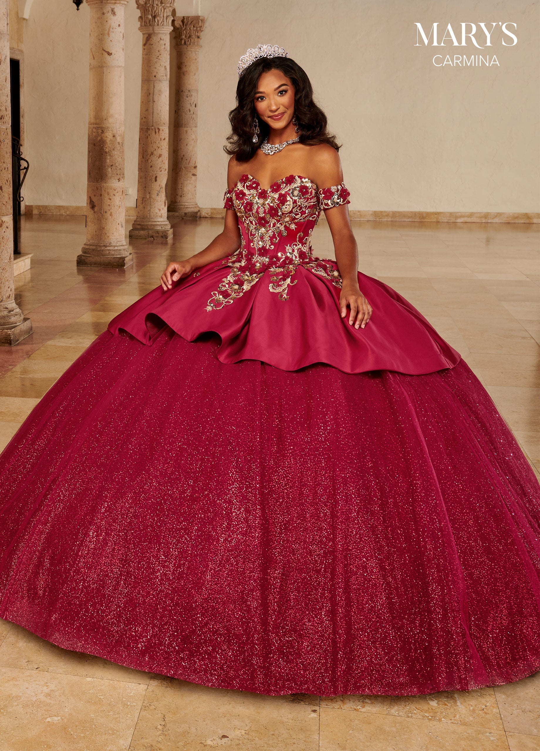 Mary's Bridal MQ1097 Strapless Quinceanera Dress