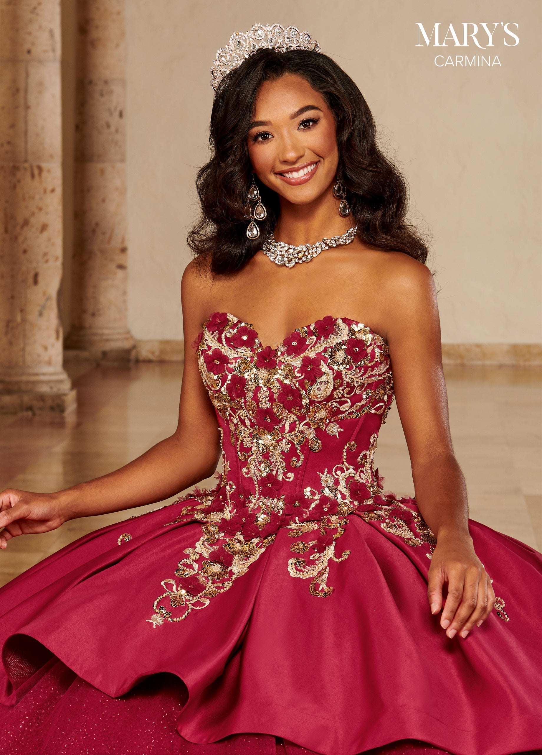 Mary's Bridal MQ1097 Strapless Quinceanera Dress