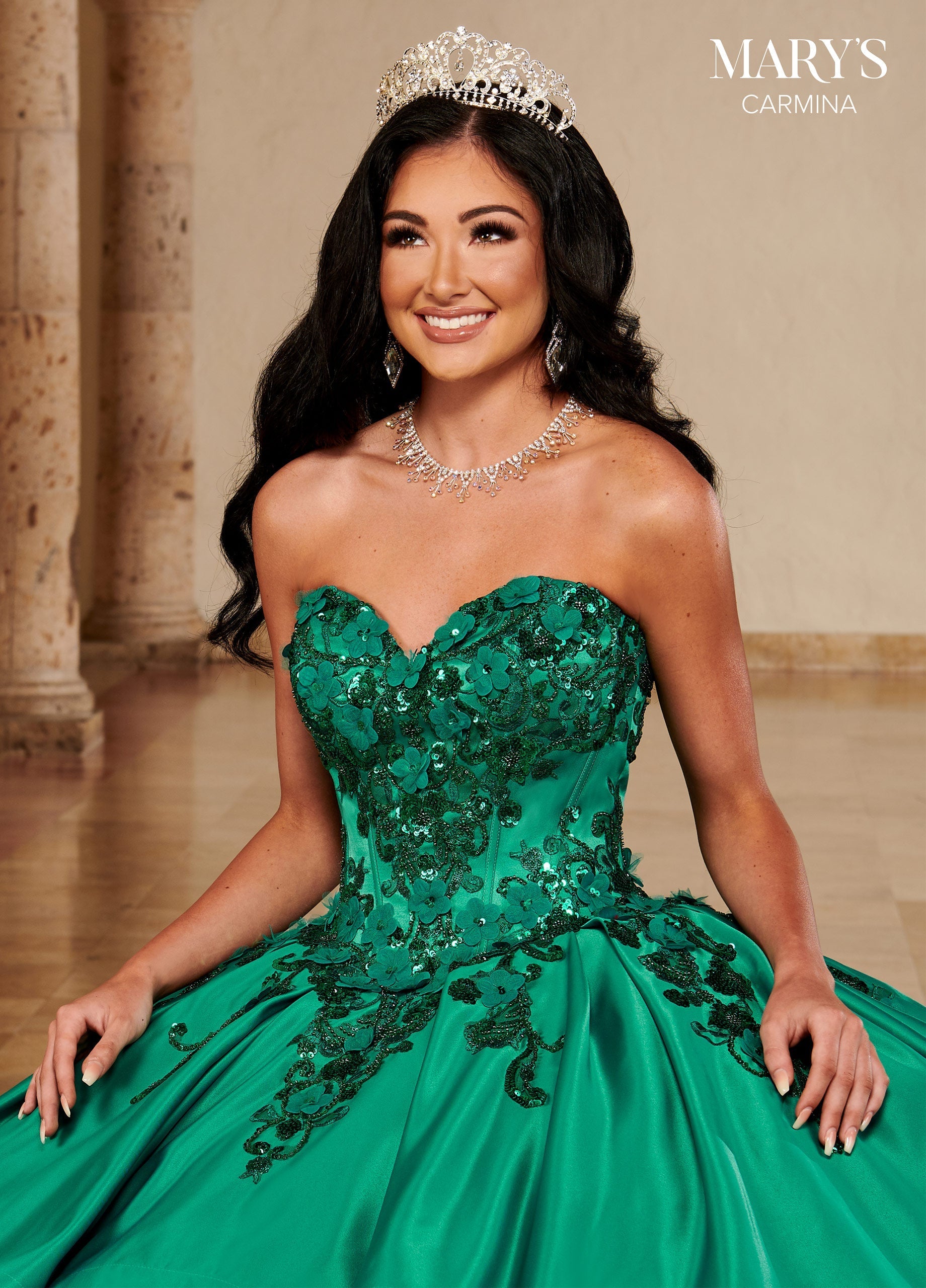Mary's Bridal MQ1097 Strapless Quinceanera Dress
