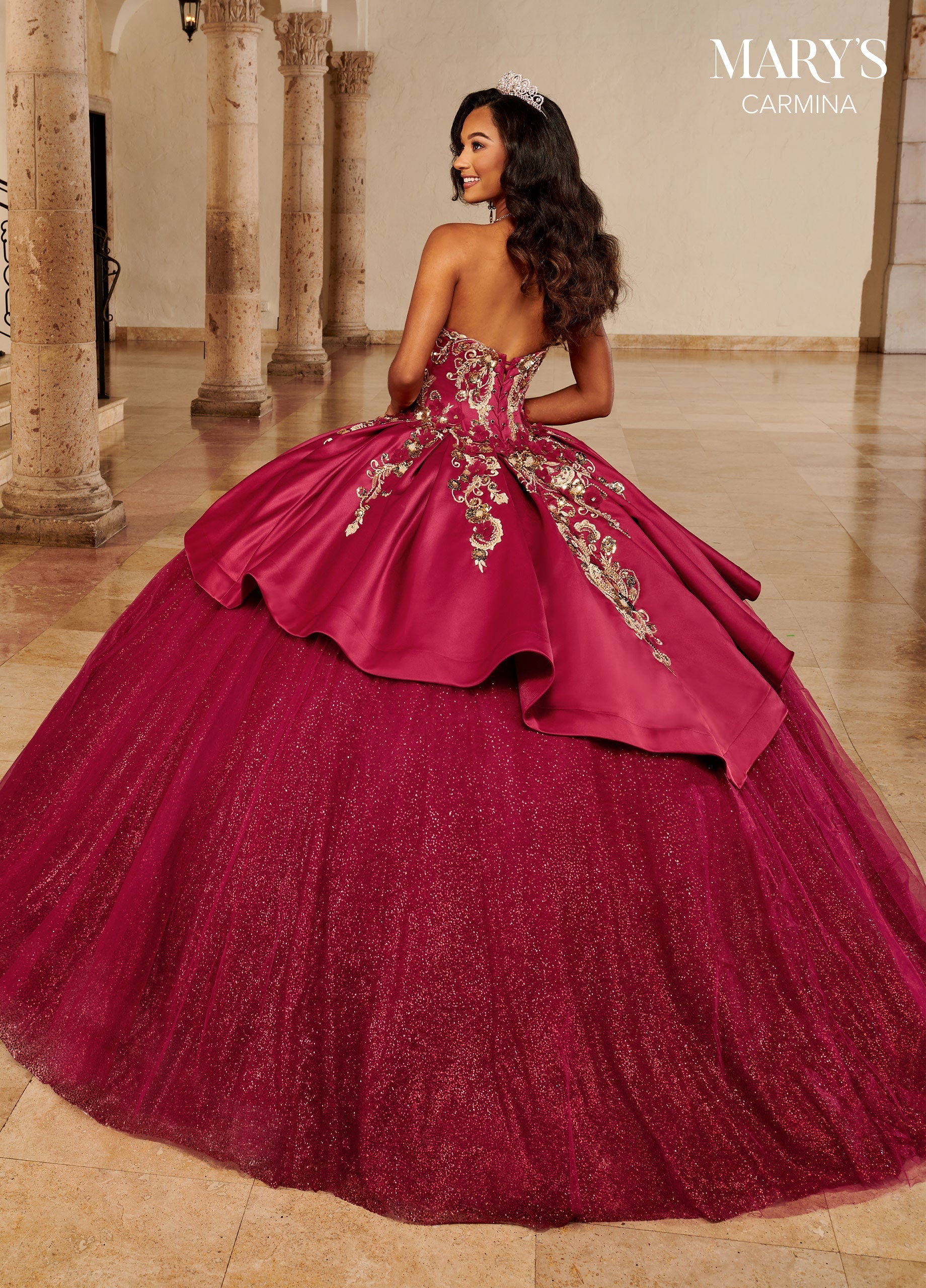 Mary's Bridal MQ1097 Strapless Quinceanera Dress