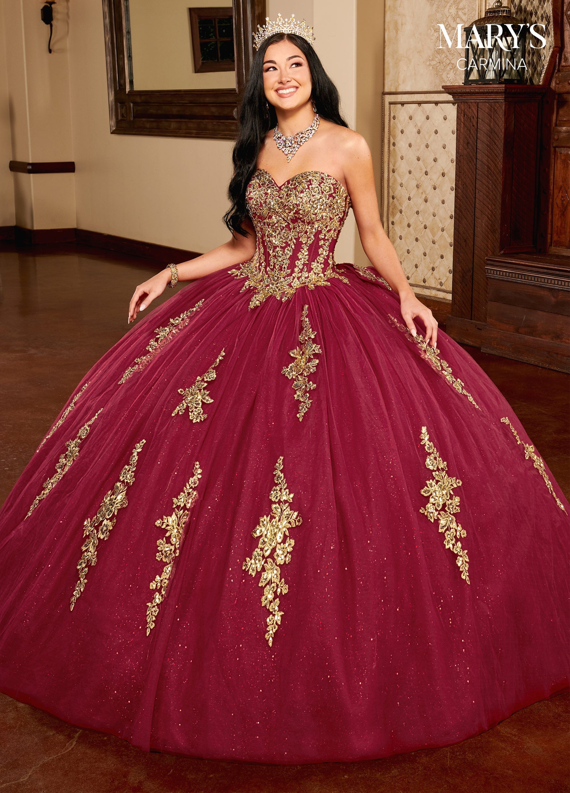 quinceanera dresses burgundy and gold Burgundy And Gold Quinceanera Dresses