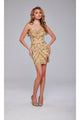 Strapless Sequin-Print Hoco Dress: Jovani 400003 - Apparel & Accessories > Clothing > Dresses