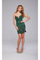 Strapless Sequin-Print Hoco Dress: Jovani 400003 - Apparel & Accessories > Clothing > Dresses