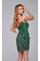 Strapless Sequin-Print Hoco Dress: Jovani 400003 - Apparel & Accessories > Clothing > Dresses