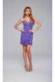 Strapless Sequin-Print Hoco Dress: Jovani 400003 - Apparel & Accessories > Clothing > Dresses