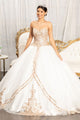 Strapless Sweetheart Ball Gown by Elizabeth K GL1973 - XS / Off White - Quinceanera Dresses